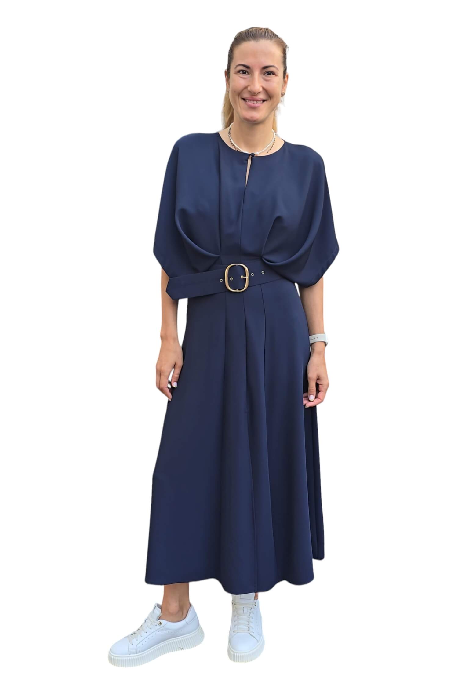 Women's long elegant dress IMPERIAL blue