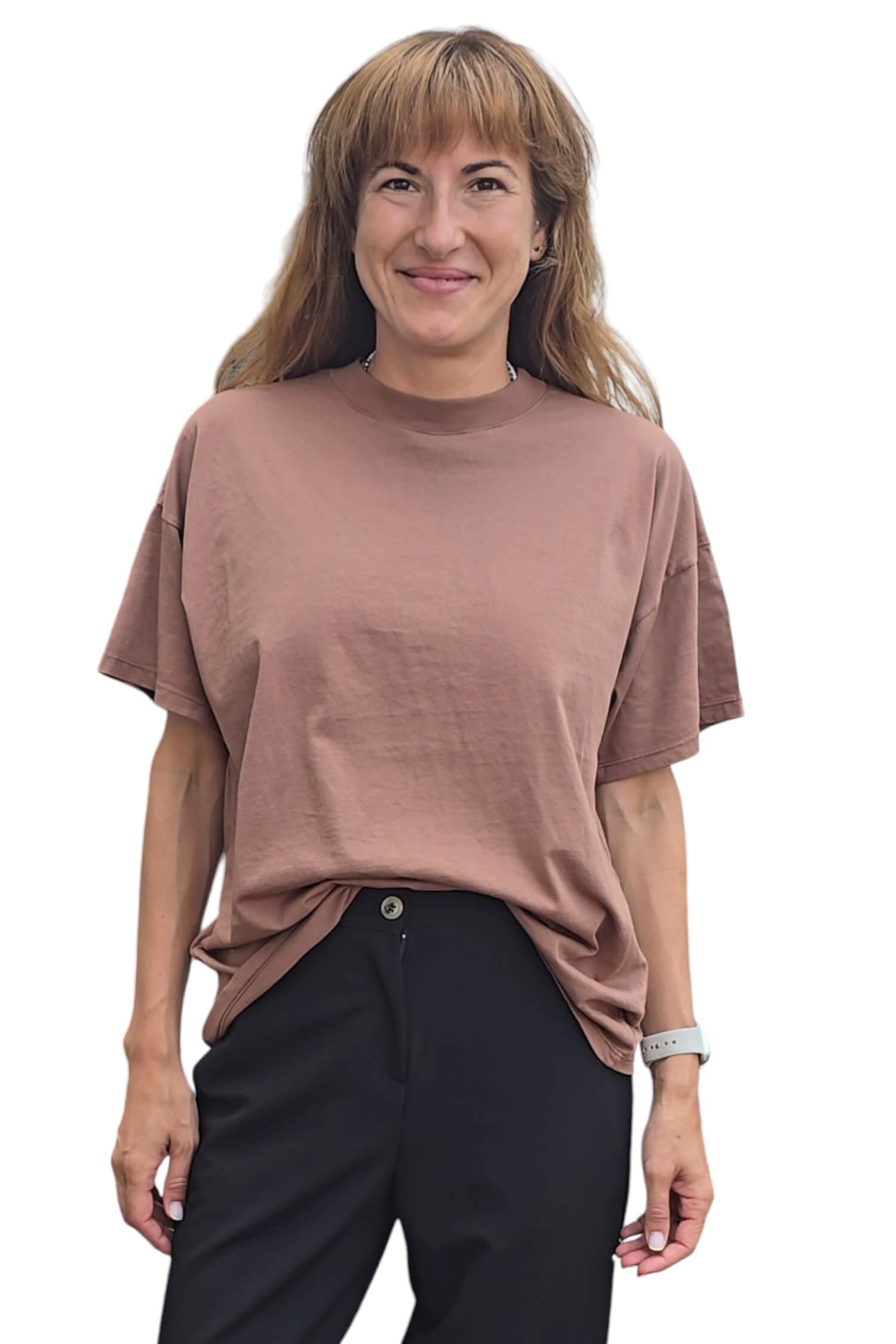 Women's T-shirt with short sleeves VICOLO brown