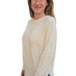 Women's knitted sweater KONTATTO beige