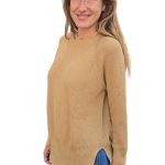 Women's knitted sweater KONTATTO brown