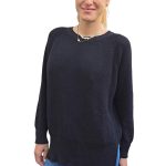 Women's knitted sweater KONTATTO black