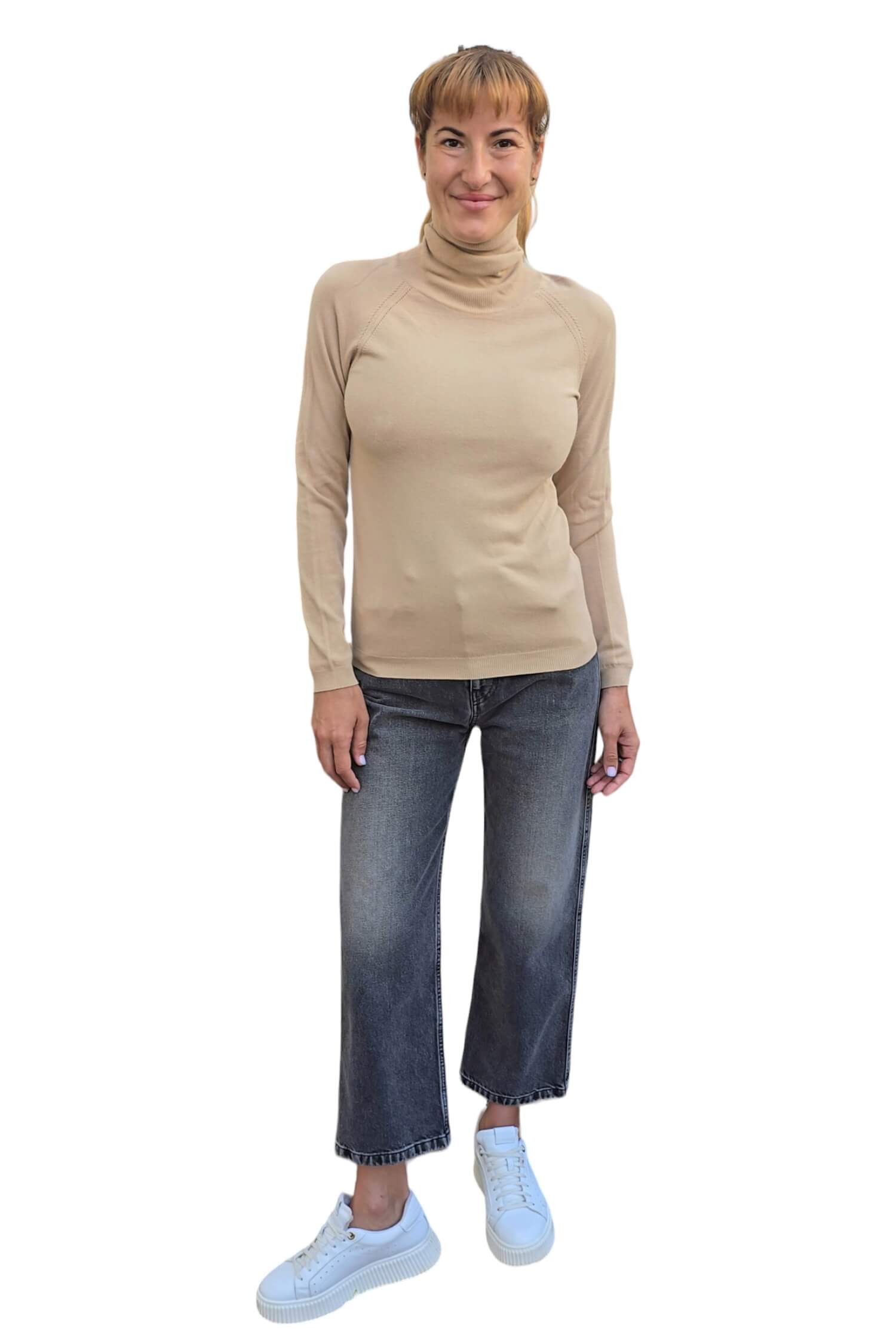 Women's turtleneck IMPERIAL pale brown