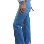 Women's wide flared jeans ALEX VICOLO blue