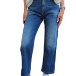 Women's wide jeans with a high waist VICOLO blue
