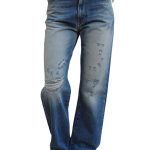 Women's wide leg jeans ALEX VICOLO blue