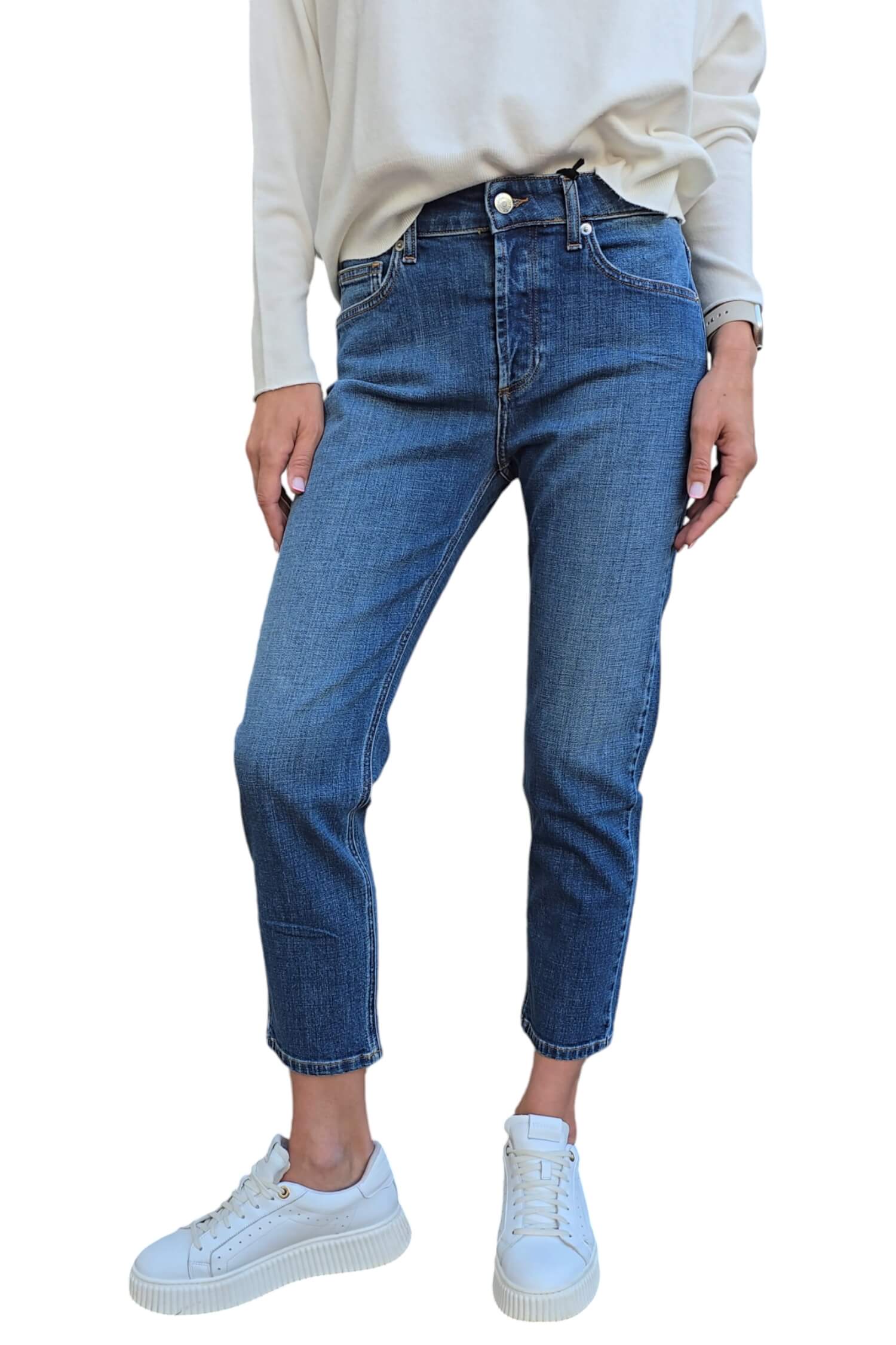 Women's elastic jeans DAISY VICOLO blue