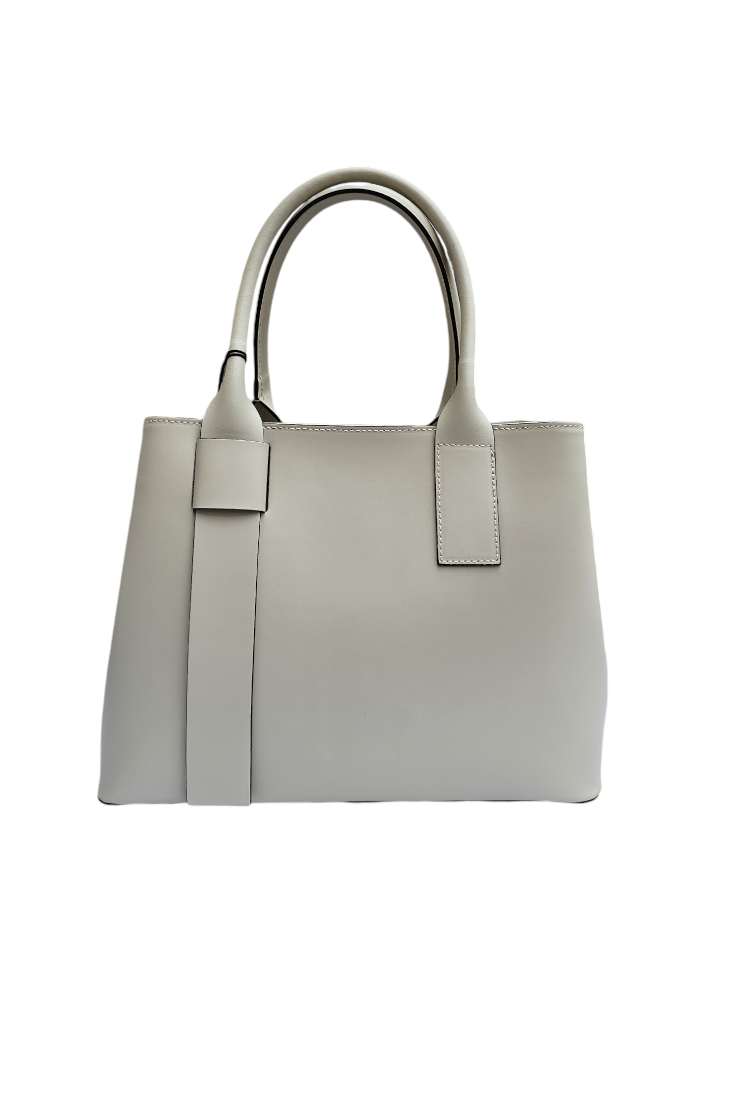 Women's leather shoulder bag RUGA gray