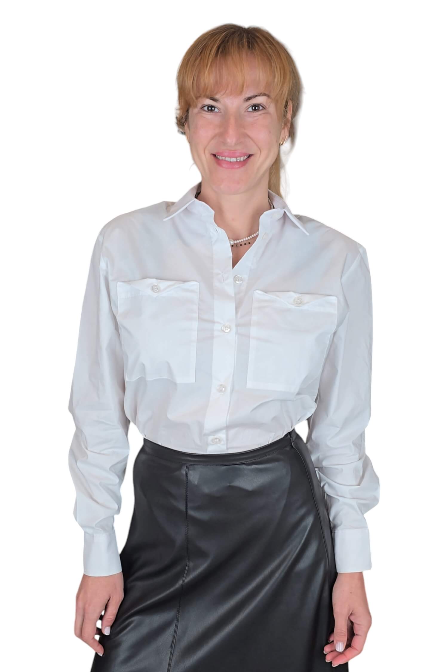 Women's shirt with pockets IMPERIAL white