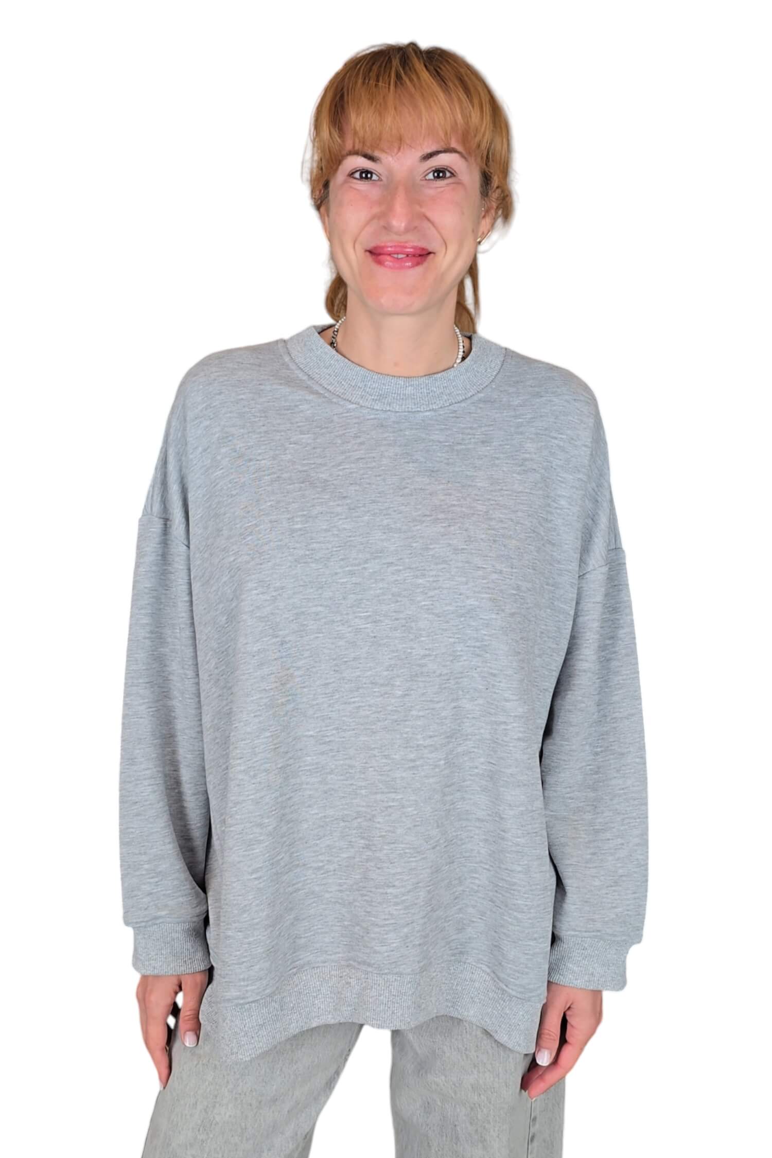 Women's oversize sweatshirt VICOLO gray