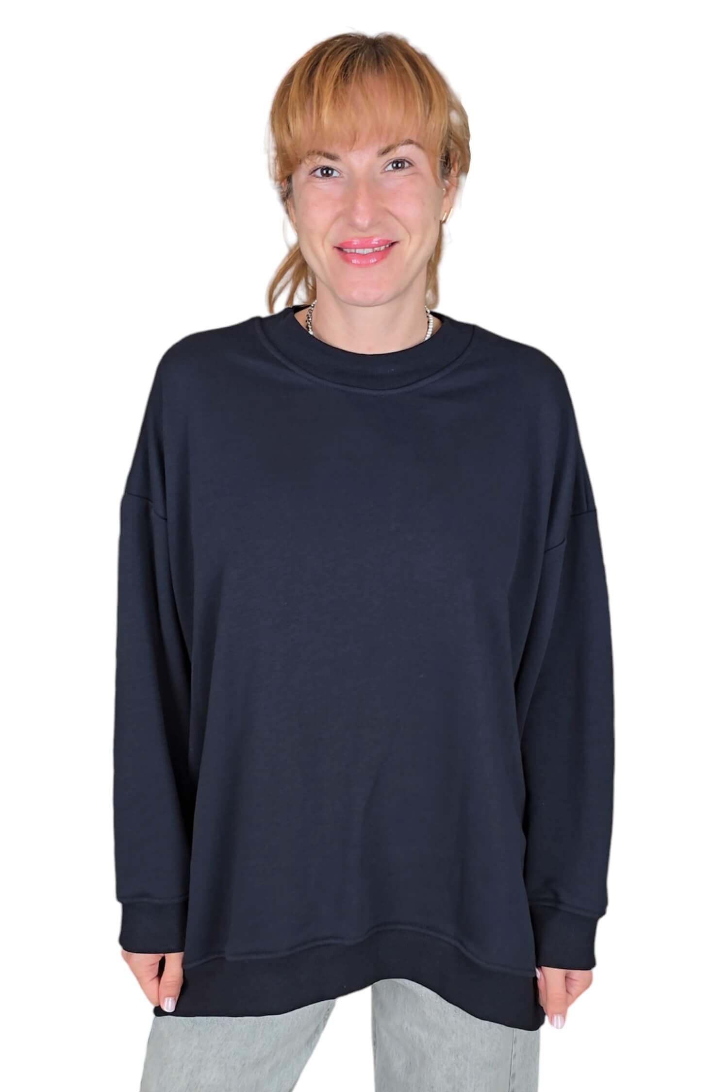 Women's oversize sweatshirt VICOLO blue