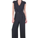 Women's social elegant overalls IMPERIAL black