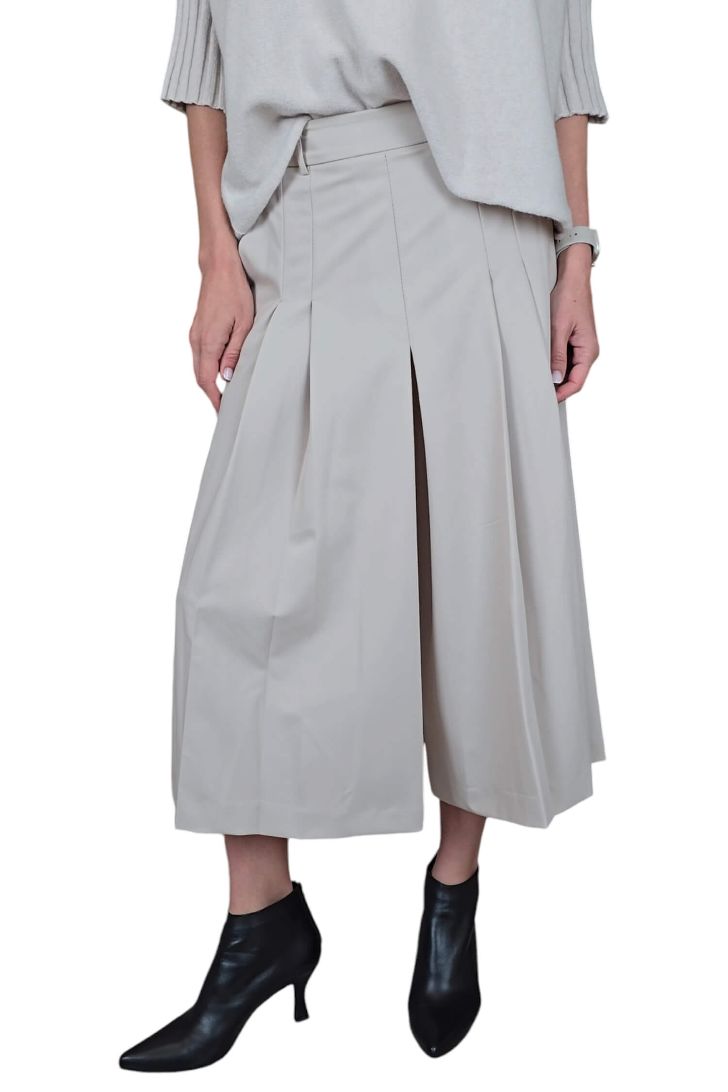 Women's wide elegant IMPERIAL beige pants