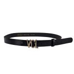 Women's leather belt VICOLO black