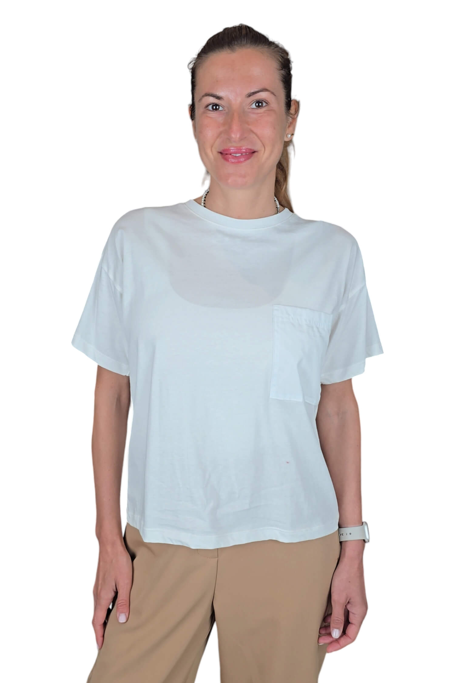 Women's T-shirt with short sleeves VICOLO white