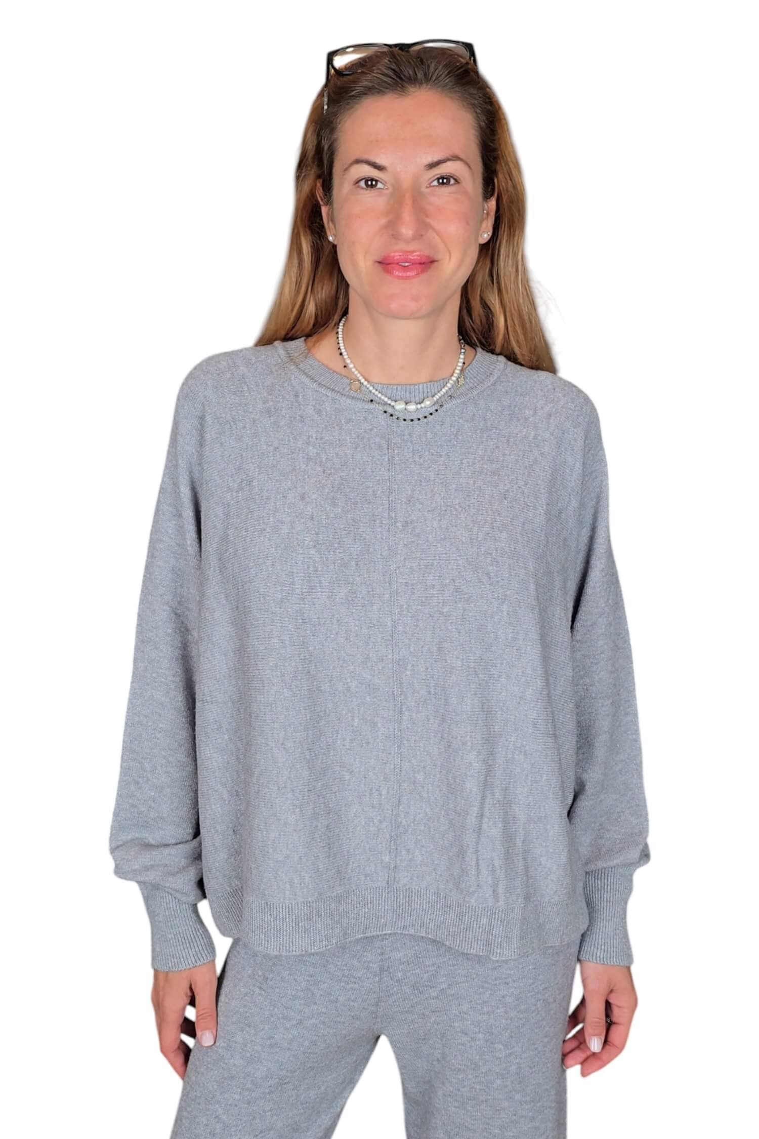 Women's oversize sweater VICOLO gray