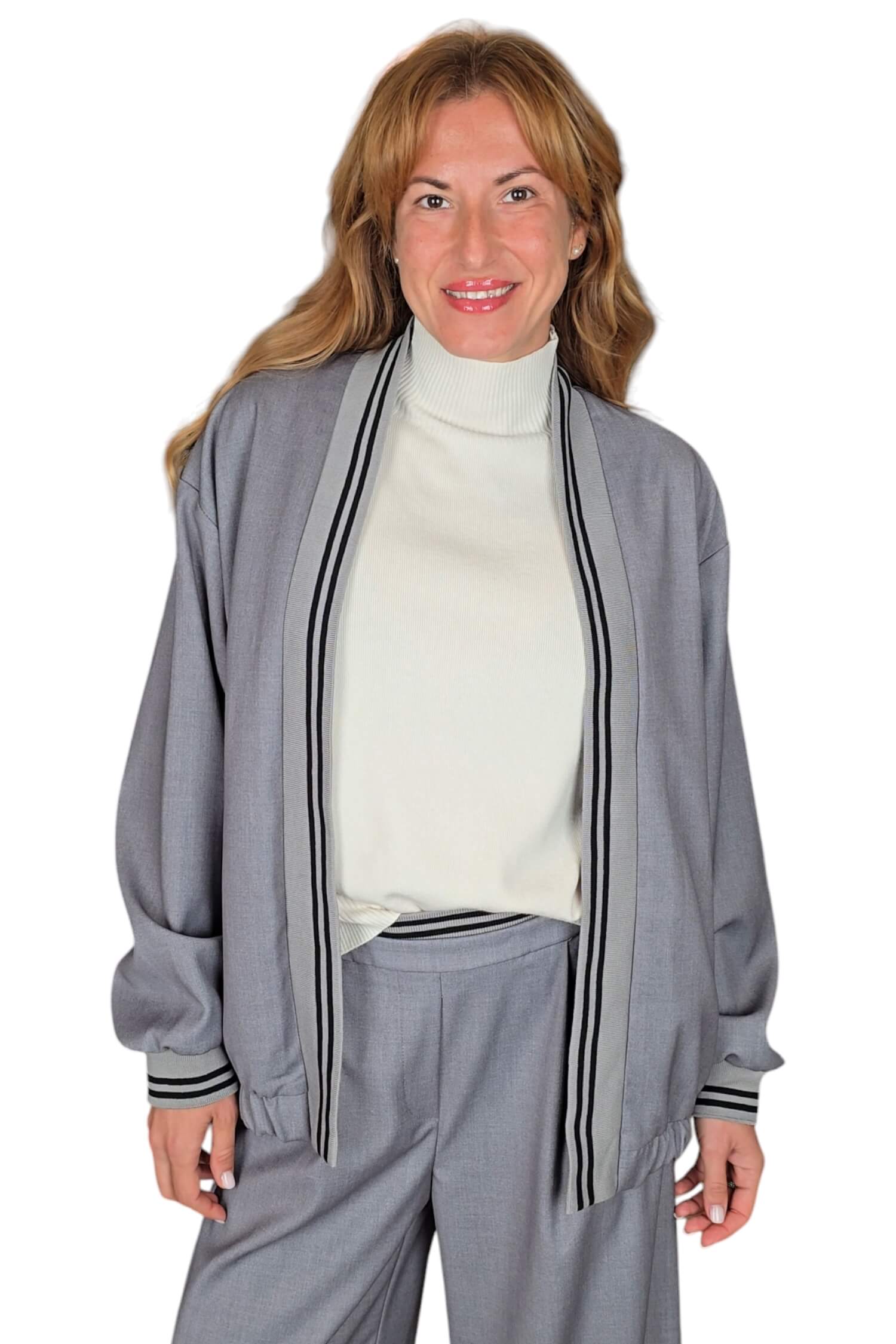 Women's bomber jacket IMPERIAL gray