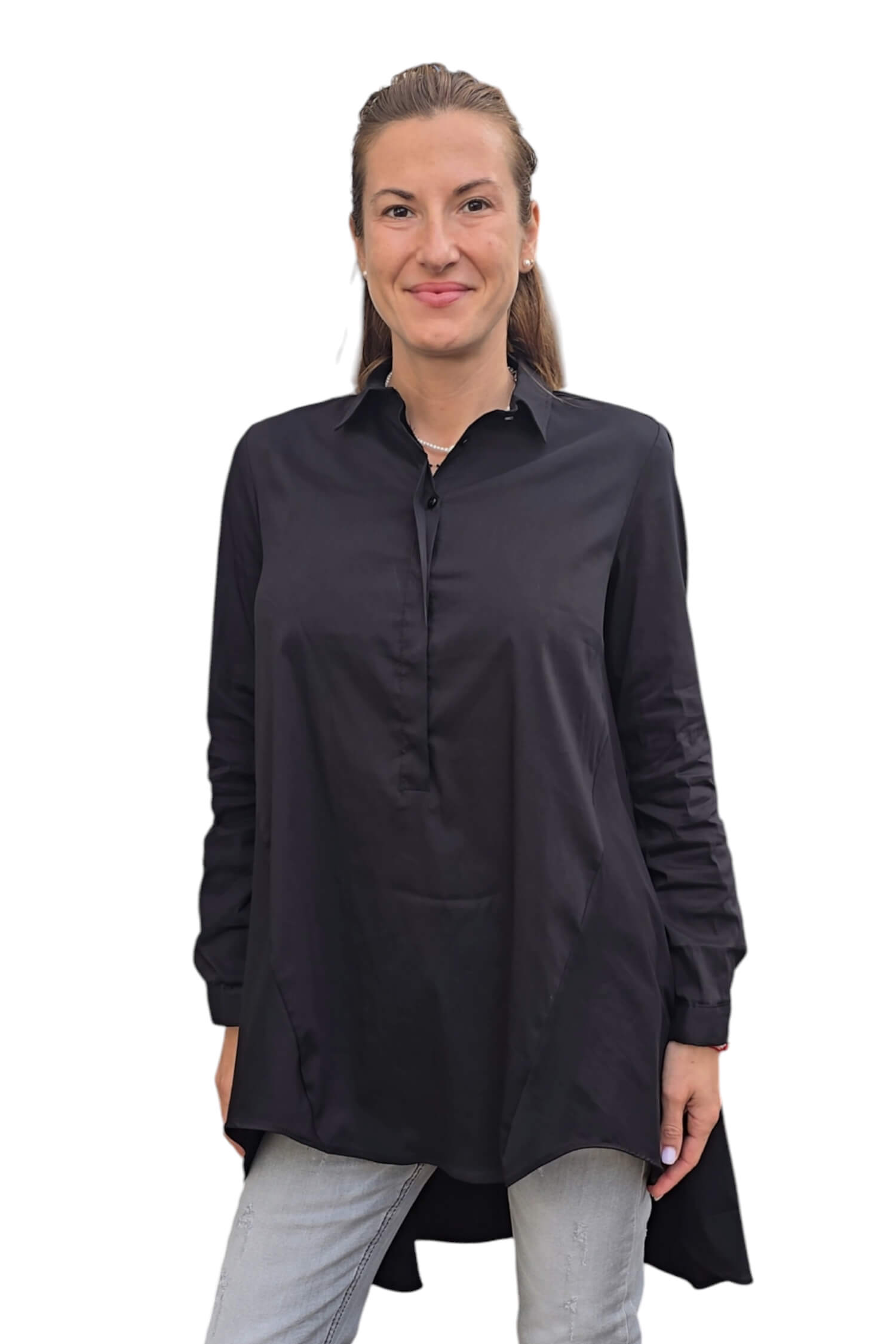 Women's oversize shirt IMPERIAL black