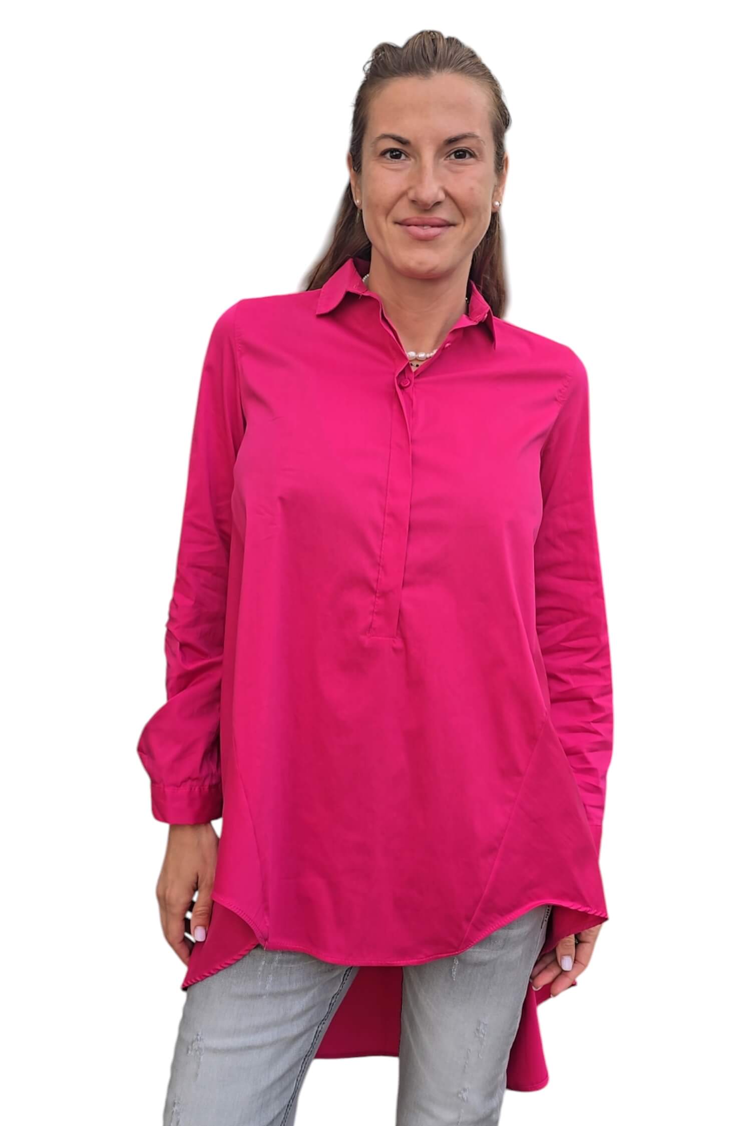 Women's oversize shirt IMPERIAL pink