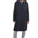 Women's transitional wool coat with vest VICOLO black (wool blend)