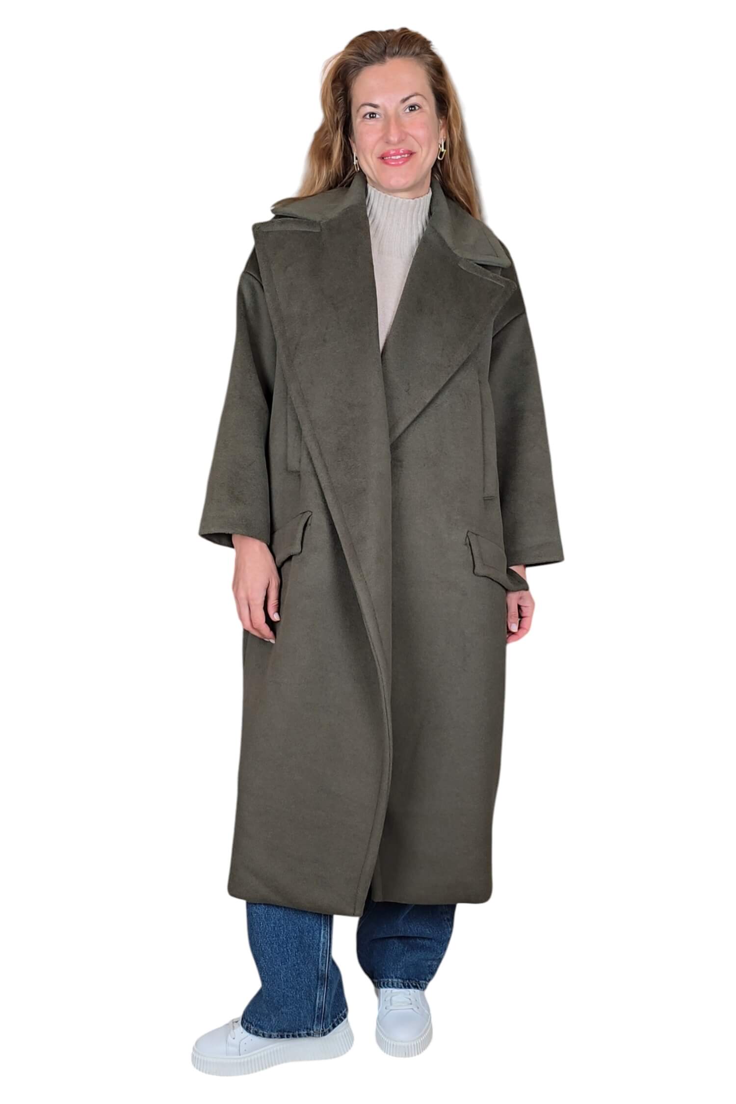 Women's oversize winter coat IMPERIAL khaki green