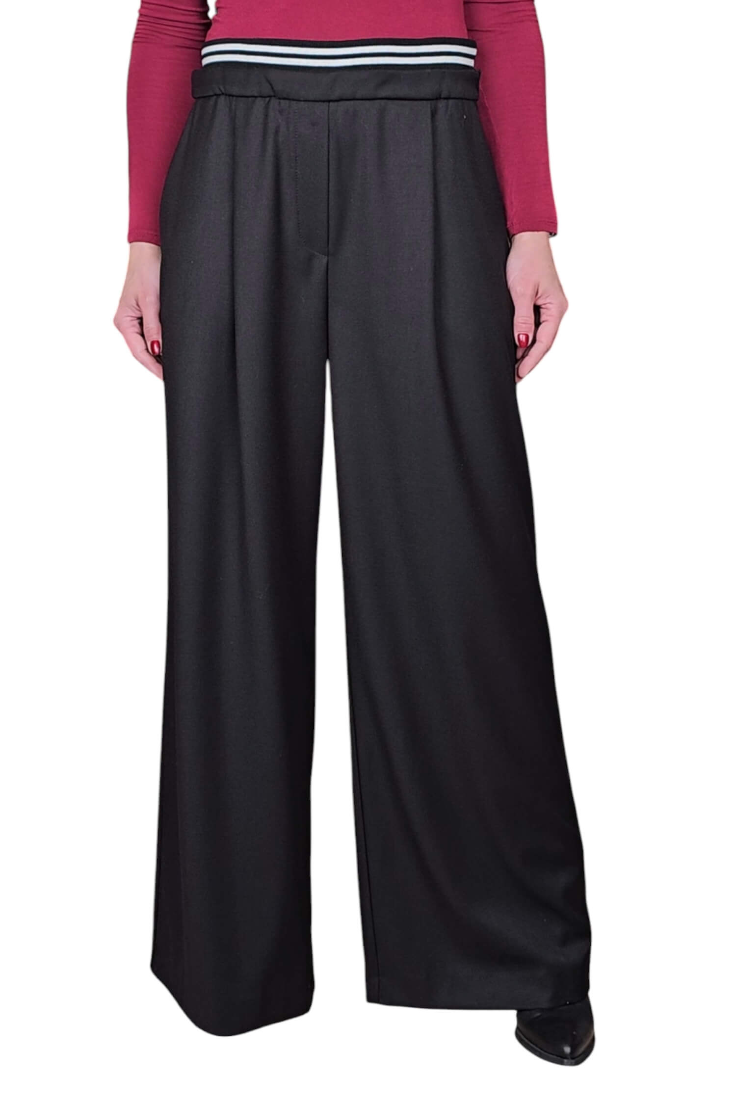 Women's wide elegant pants IMPERIAL black