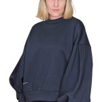 Women's oversize sweatshirt with long sleeves GREBNESOR blue