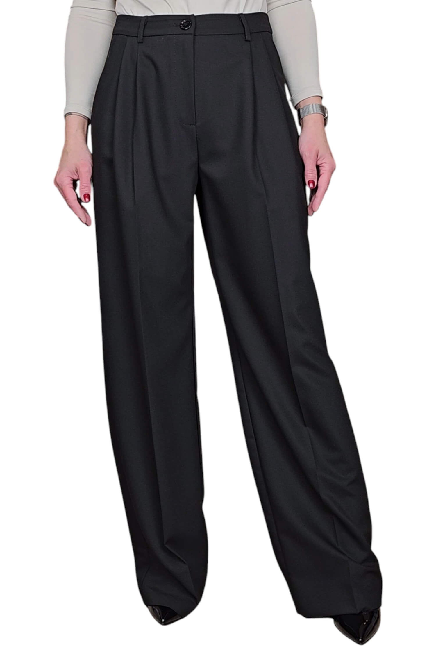 Women's wide elegant pants IMPERIAL black