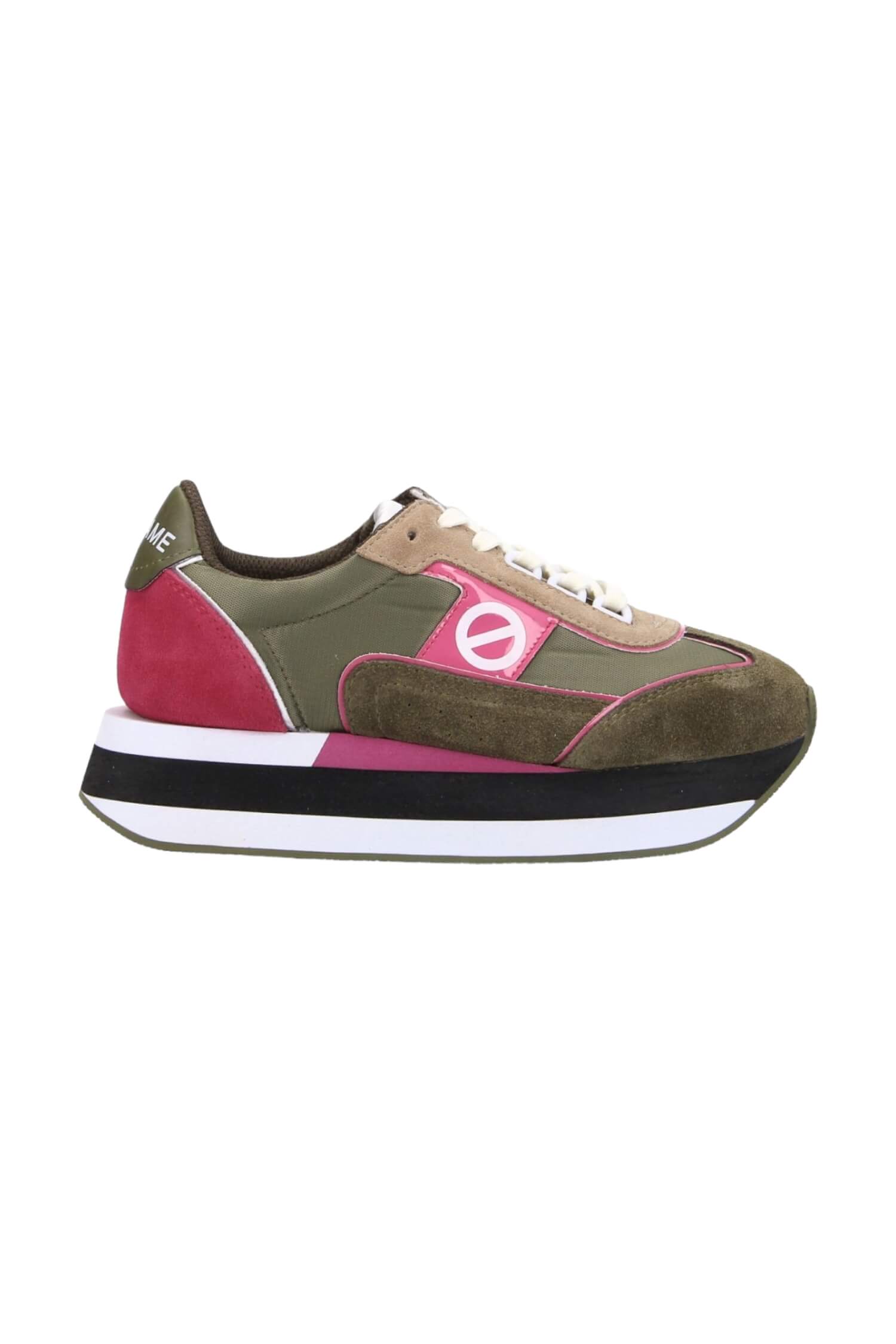 Platform sneakers NO NAME olive 1