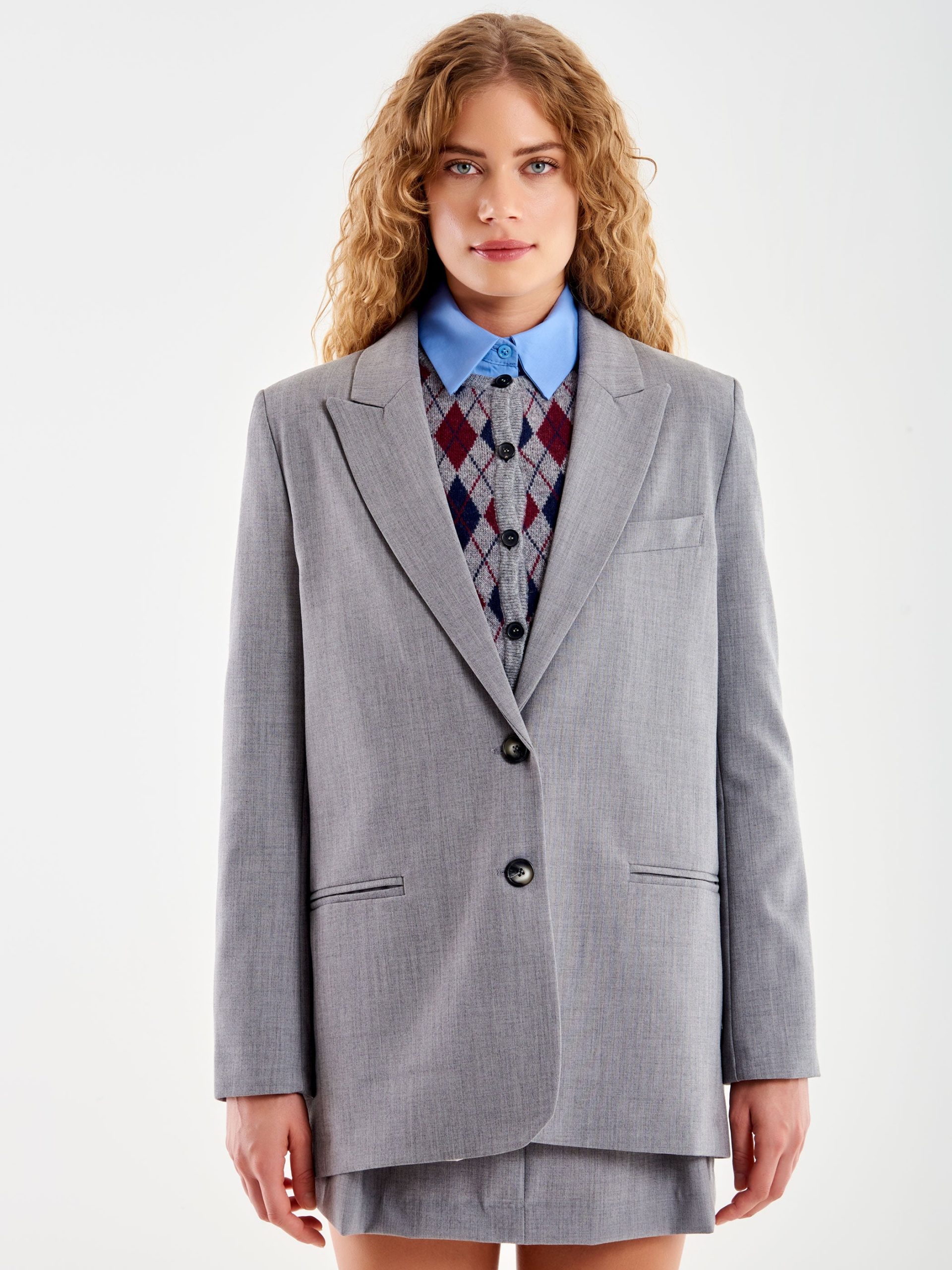 Women's elegant jacket VICOLO gray