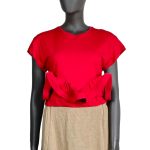 T-shirt with frill trim VICOLO red