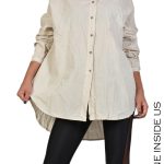 Women's shirt LA HAINE INSIDE US﻿ beige