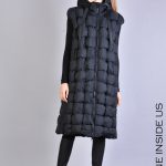 Down vest with hood LA HAINE INSIDE US black