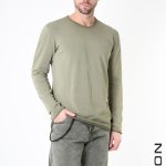 Men's T-shirt with long sleeves XAGON MAN green