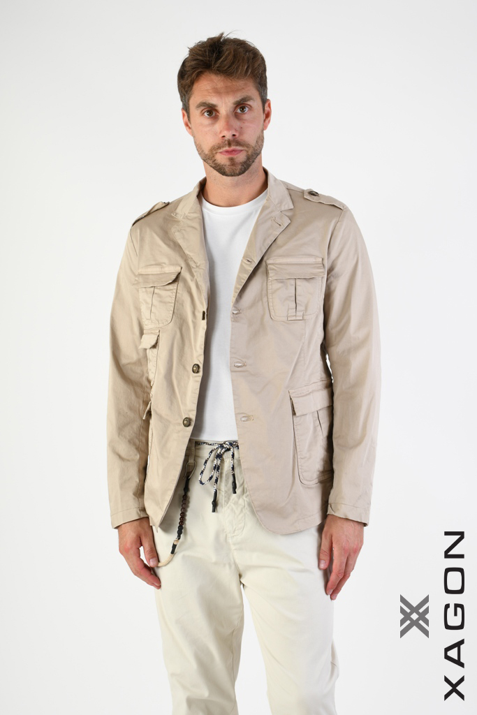 Men's transitional jacket XAGON MAN beige