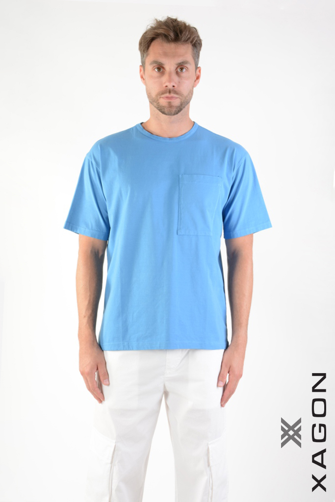 Men's short-sleeved T-shirt XAGON MAN blue