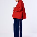 Women's summer oversize jacket VICOLO red